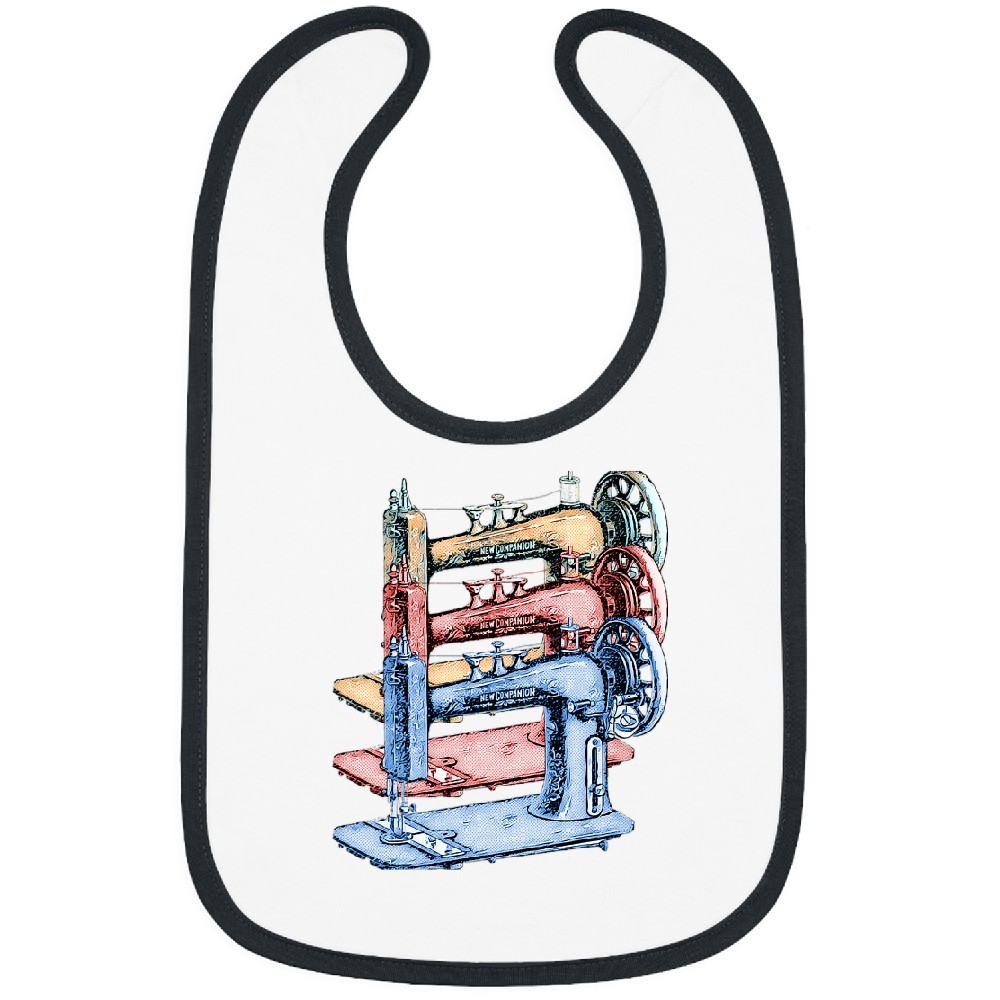 Sewing Machine Vintage Retro Quilting Sewing Sew Machine Embroidery Bibs
