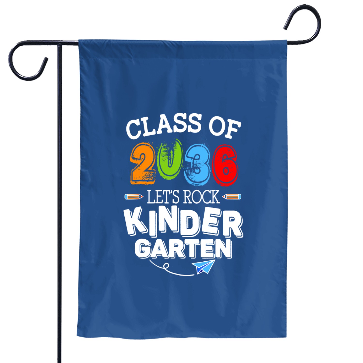 Class Of 2036 Let's Rock Kindergarten Back To School Kids Garden Flags