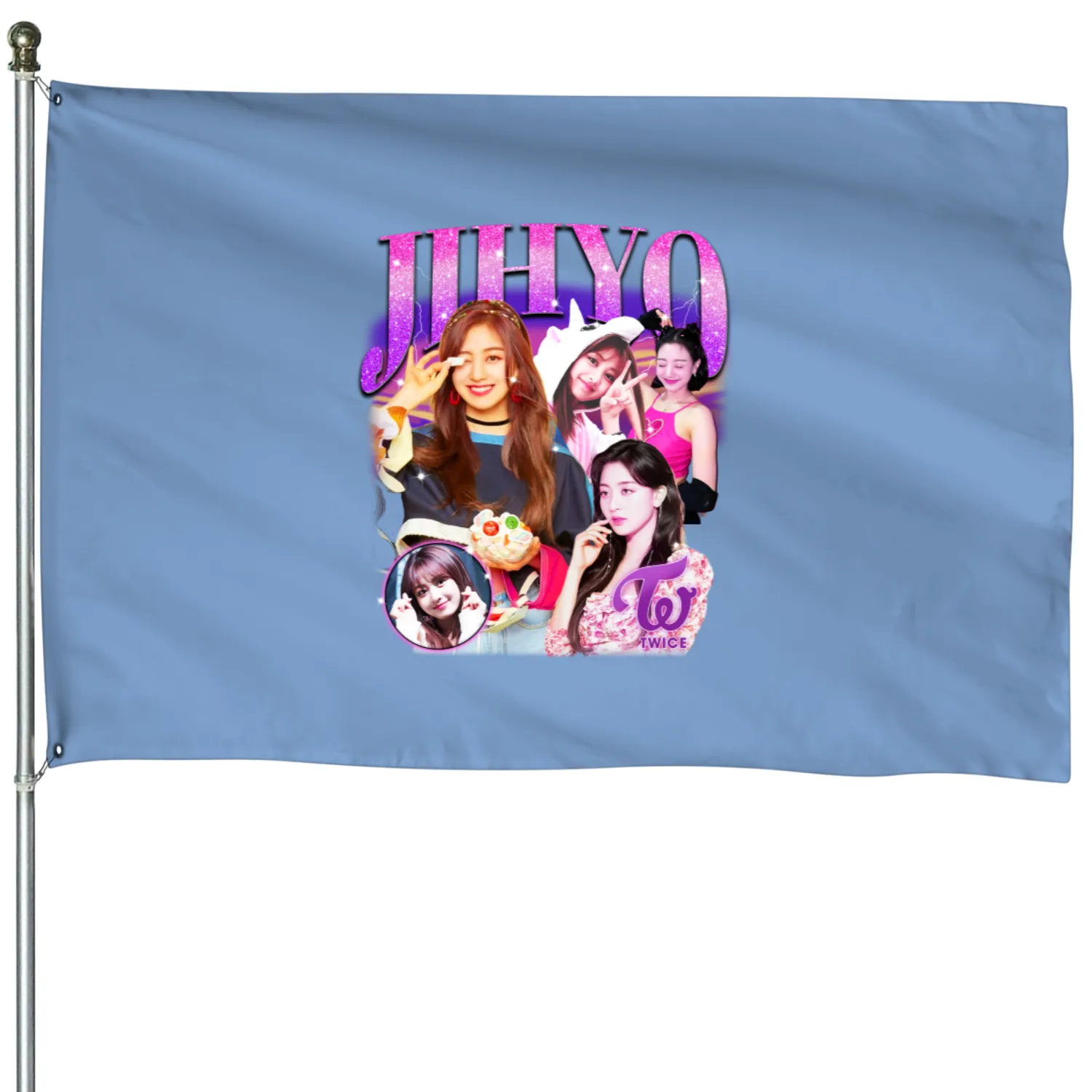 Twice Jihyo Retro Bootleg House Flags Twice House Flags Kpop House