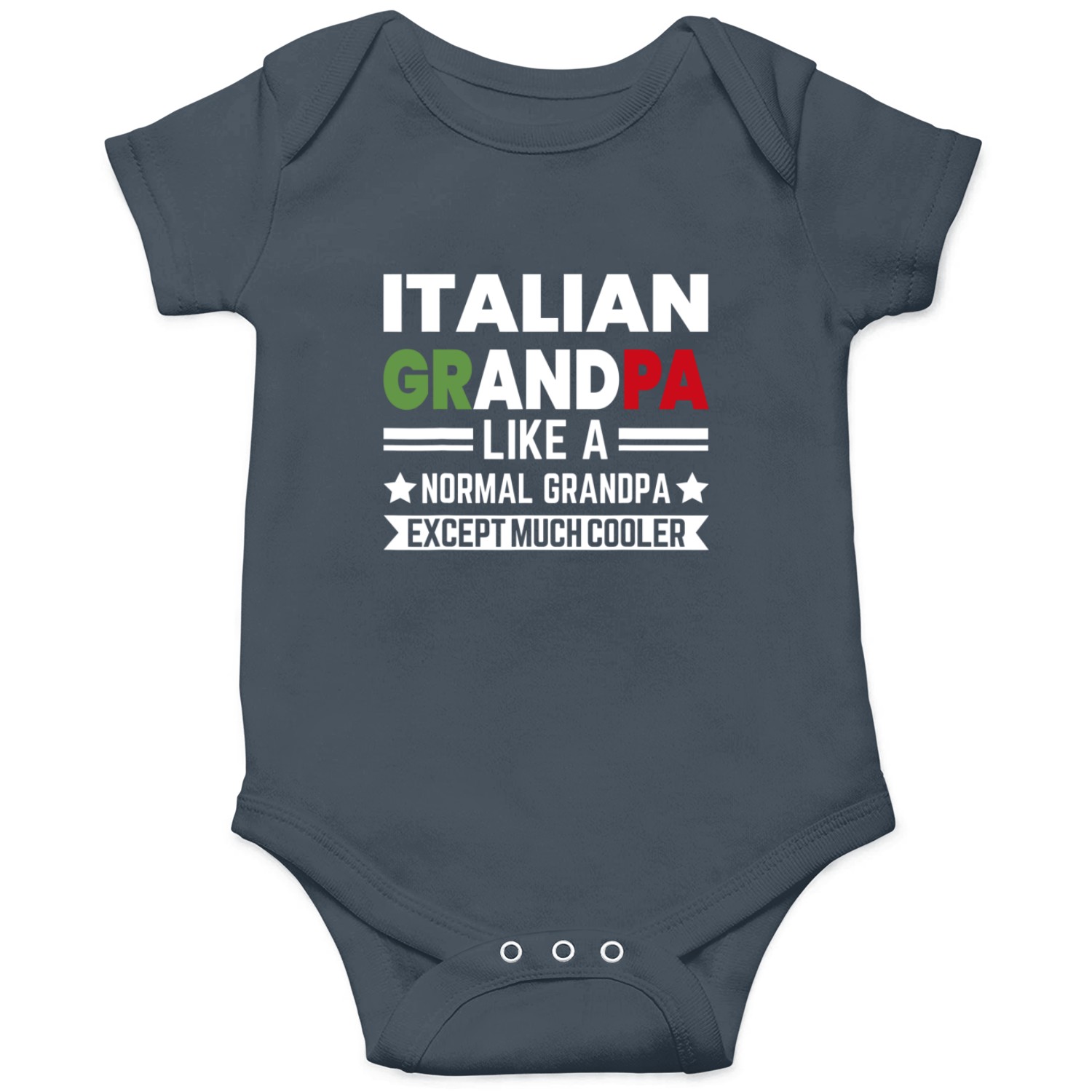 Mens Italian Grandpa Much Cooler Italy Flag Italian National Onesies