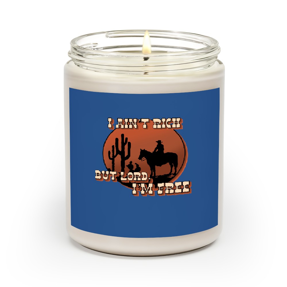 Typography Art Vintage Scented Candles