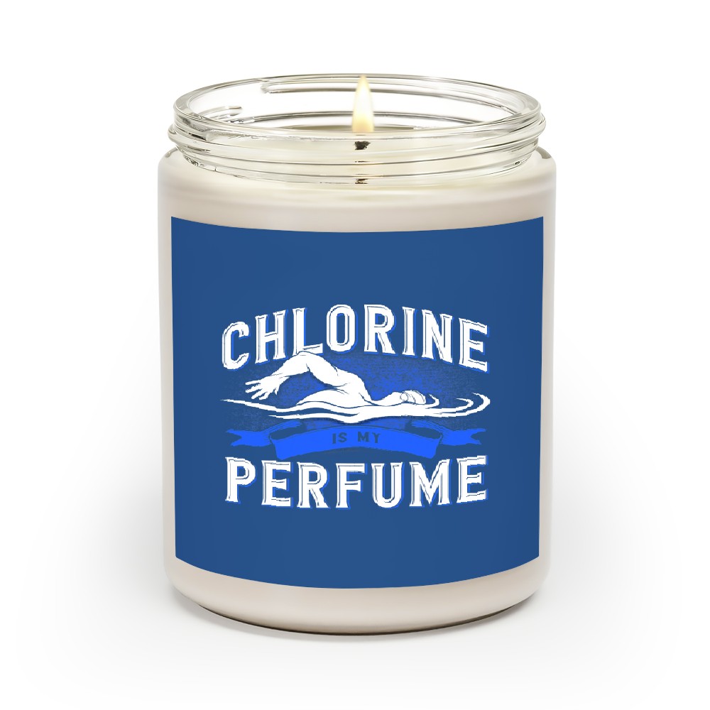 Swimming Pool Chlorine Is My Perfume Swimmer Scented Candles