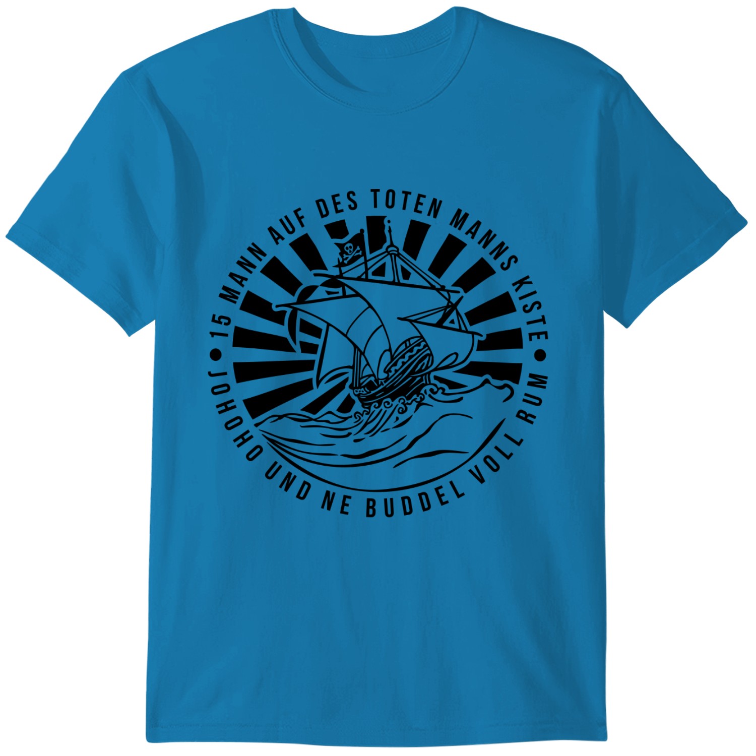 15 Mann Auf Des Toten Manns Kiste Text 15 Mann Auf Des Toten Manns Kiste 1C Farbwechsel T-shirt Entworfen Und