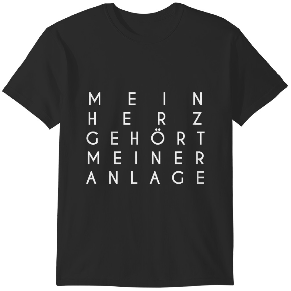 Mein Herz Gehört Meiner Anlage Spruch Tshirt
