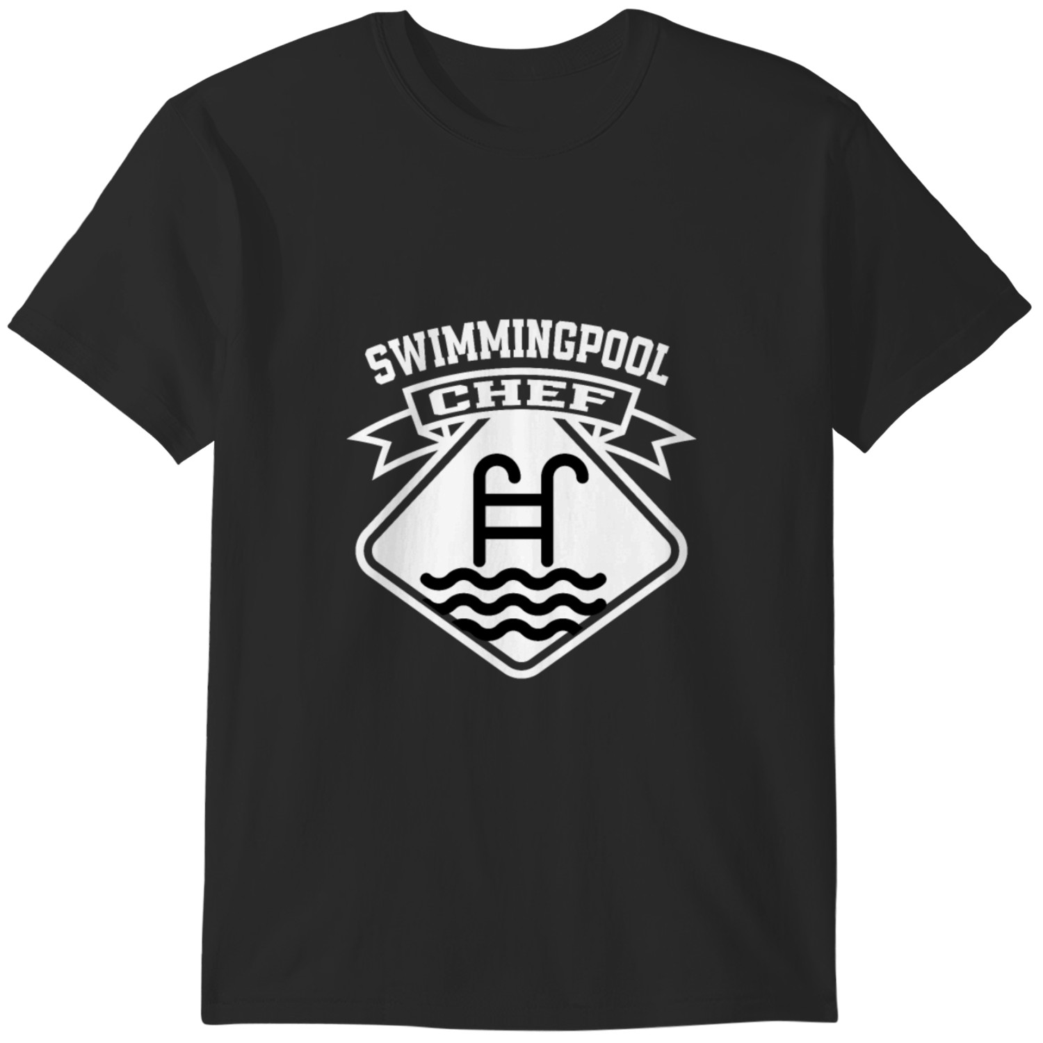 Darf Man Im Freibad Mit T Shirt Schwimmen Bademeister Swimmingpool Chef Schwimmbad Freibad T-shirt