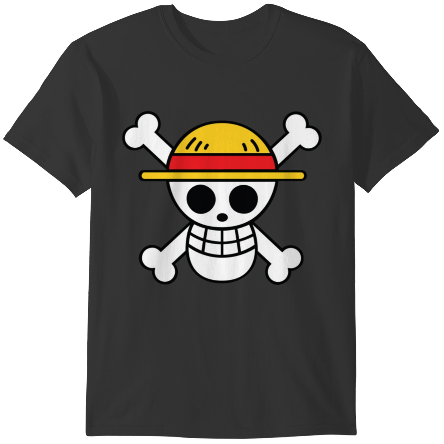 One Piece Flag Logo - Onepiece Flag Cutest Logo Straw Hat Pir - T-Shirt