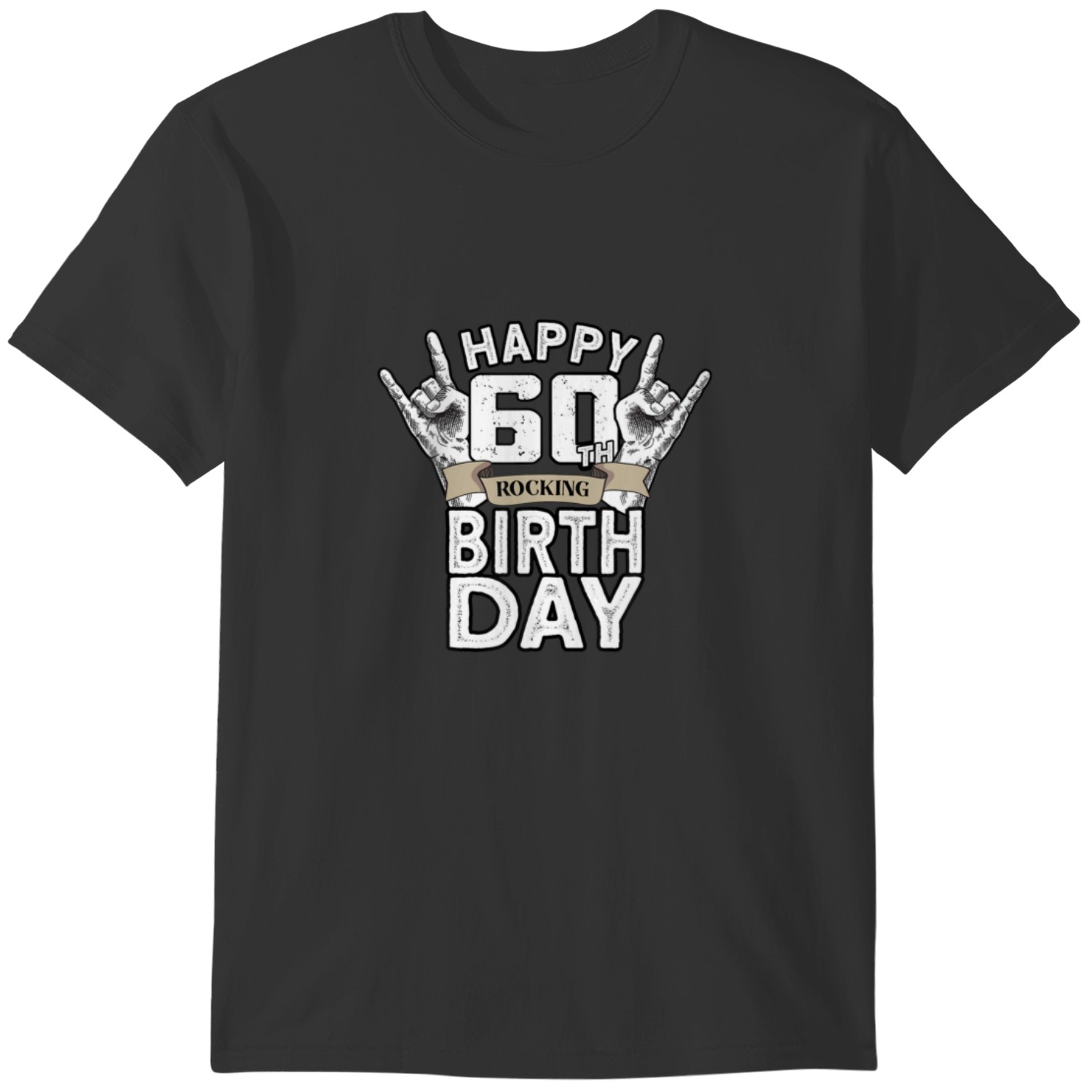 60th Rocks 60 Years Old Rocking Vintage Rock 60Th Birthday T Shirts