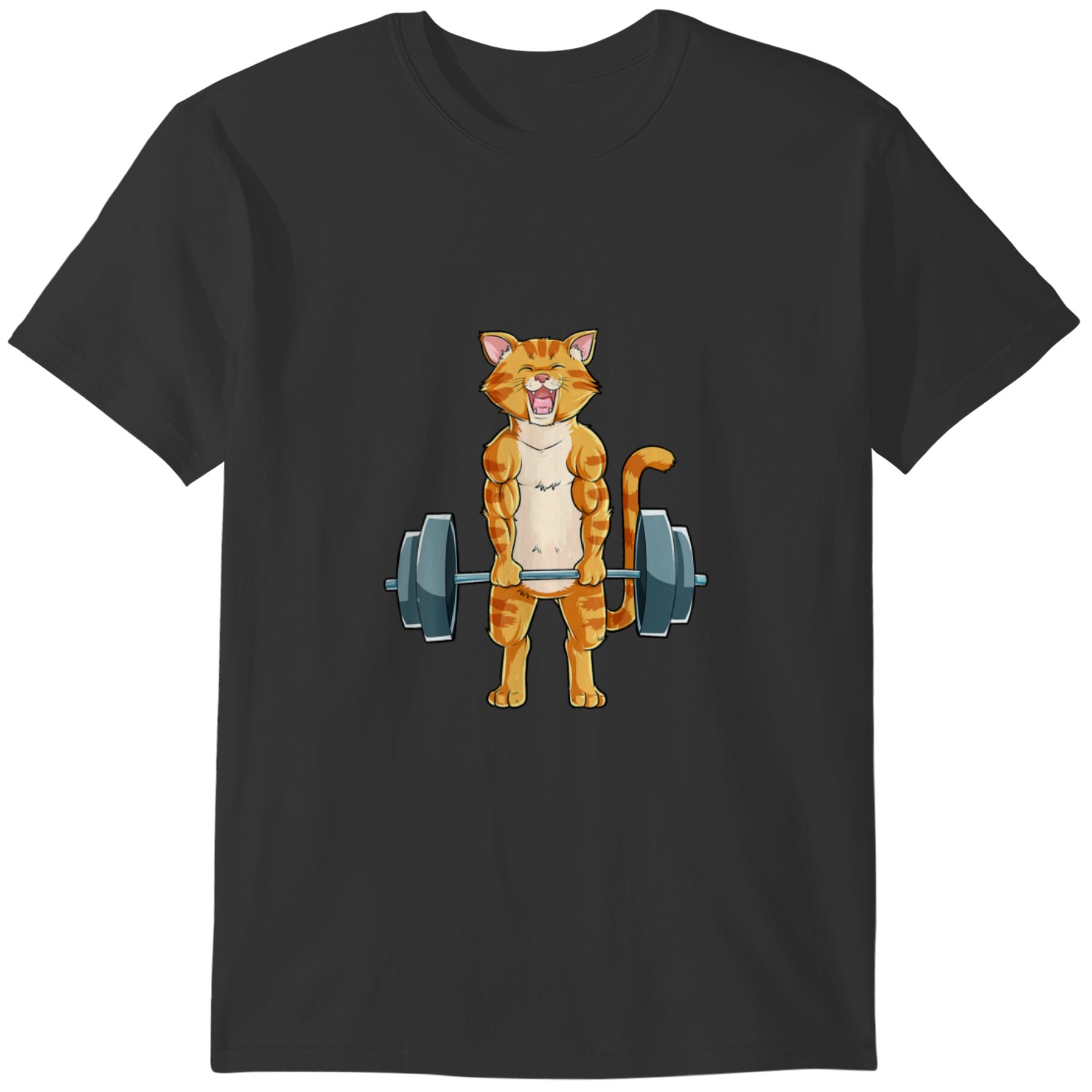 Deadlifting Black Cat Raglan (UK) main image 0
