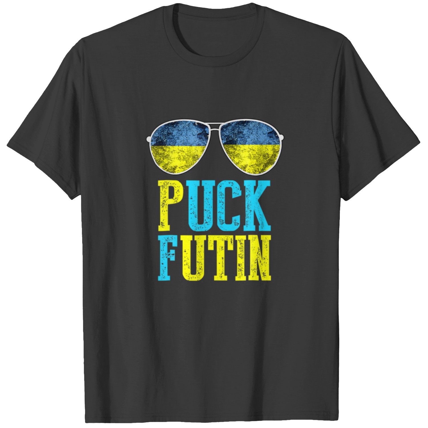 T Shirt Emblema Ucraino Stampato T Ucraina Peace Puck Futin Retro Uomo