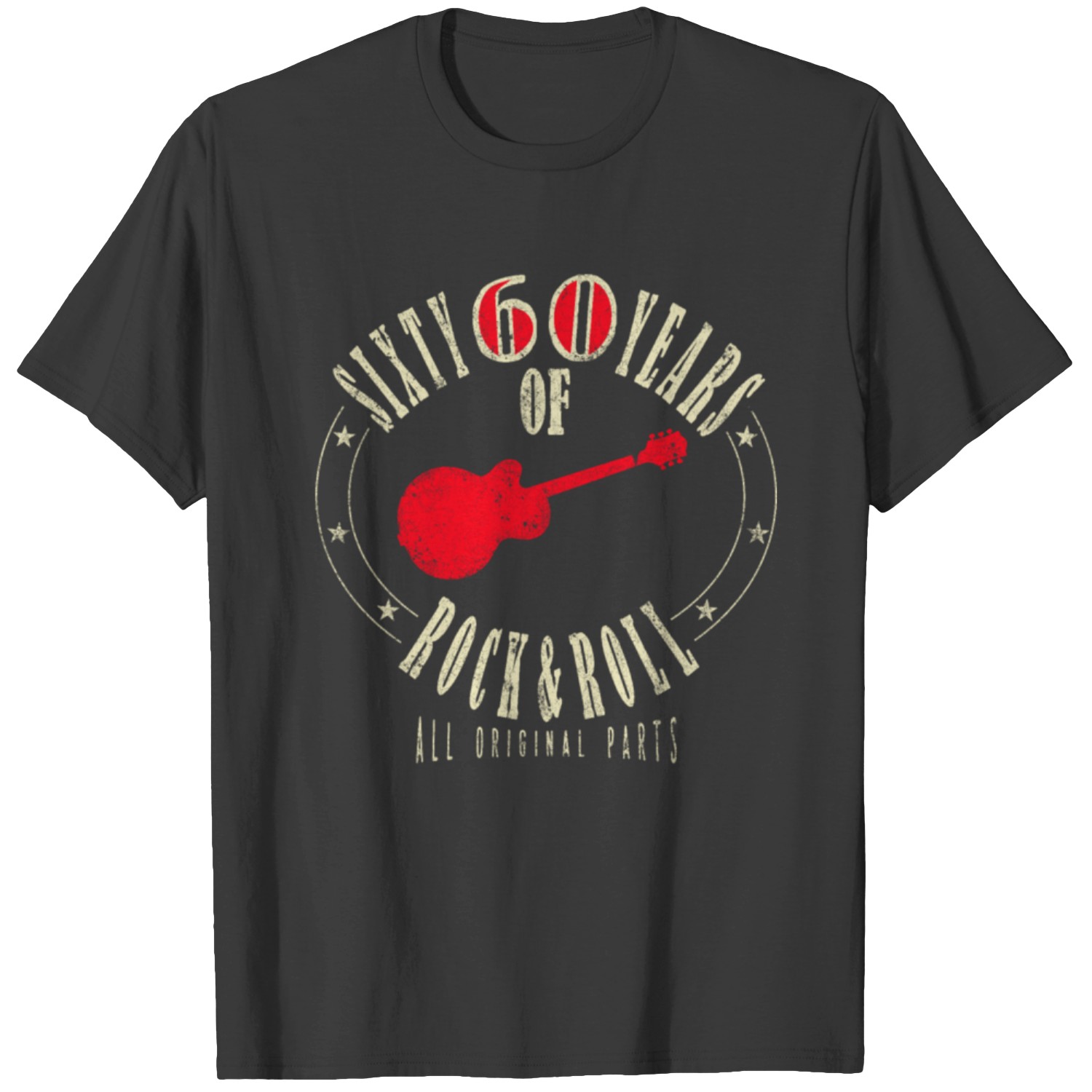 60th Rocks 60th Birthday Shirt - Sixty Years Of Rock And Roll T Shirt