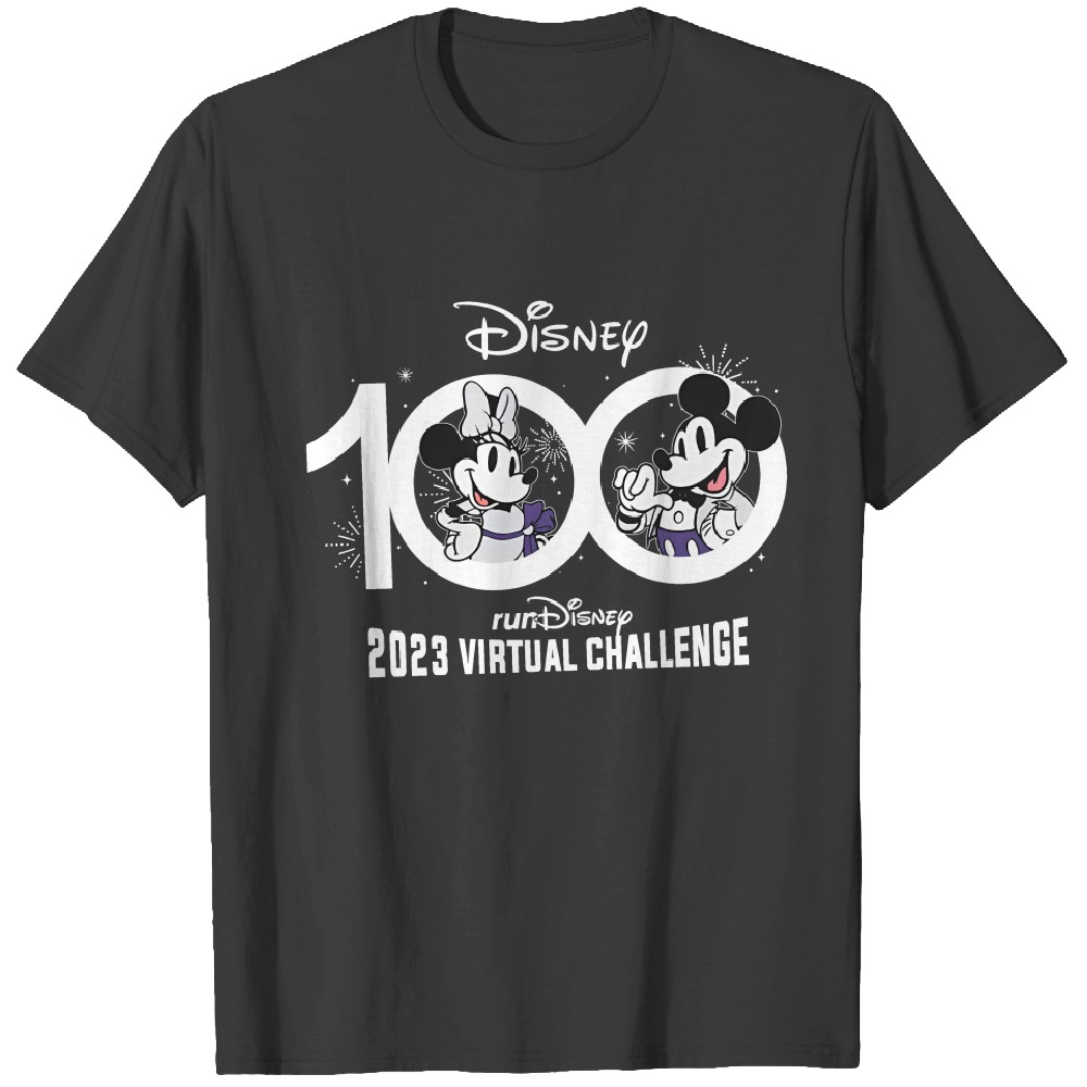 Disney 100 Mickey Minnie 2023 Virtual Challenge Shirt, Disney Marathon