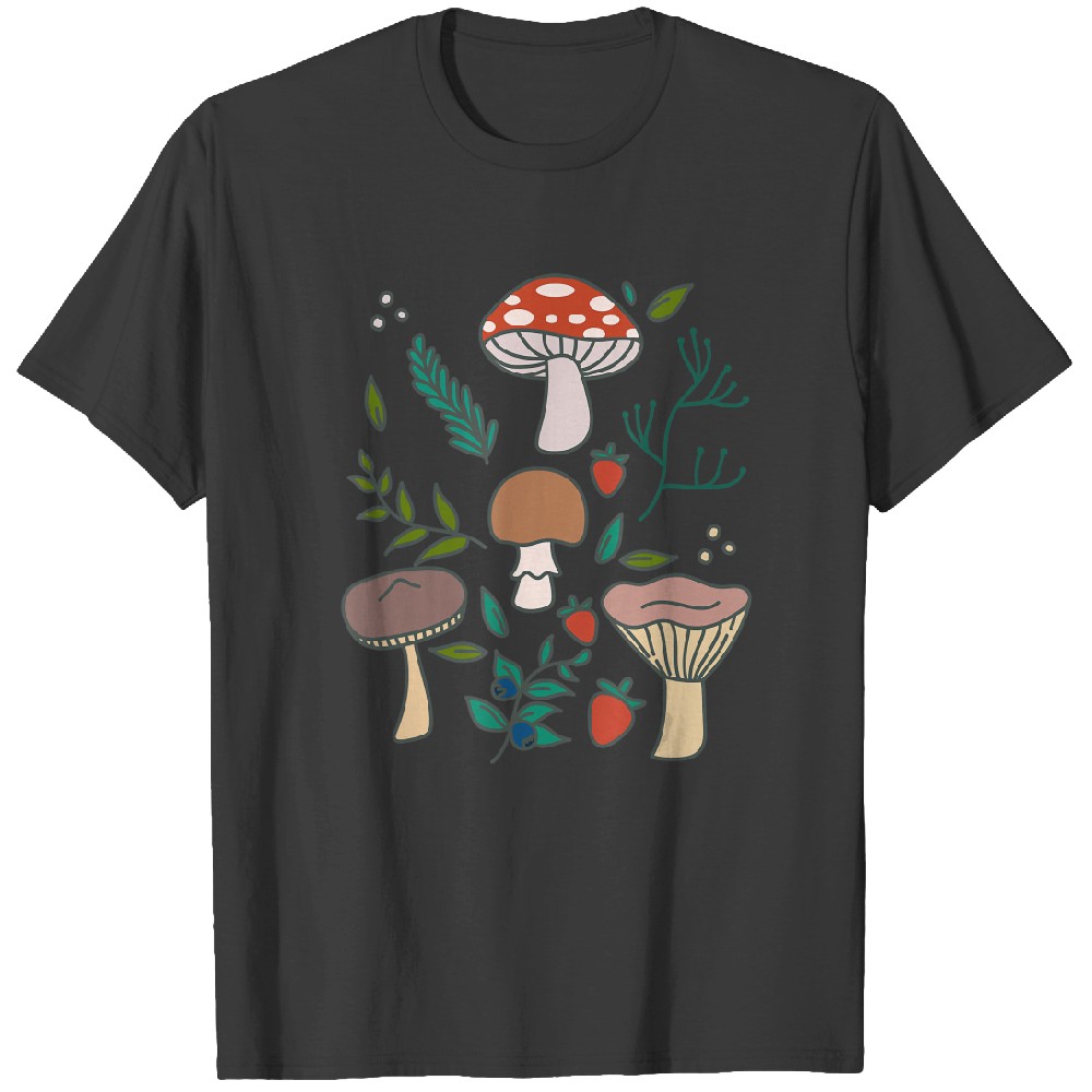 Mushroom Cottagecore Aesthetic Plants Lover Mycology Shroom T-Shirts