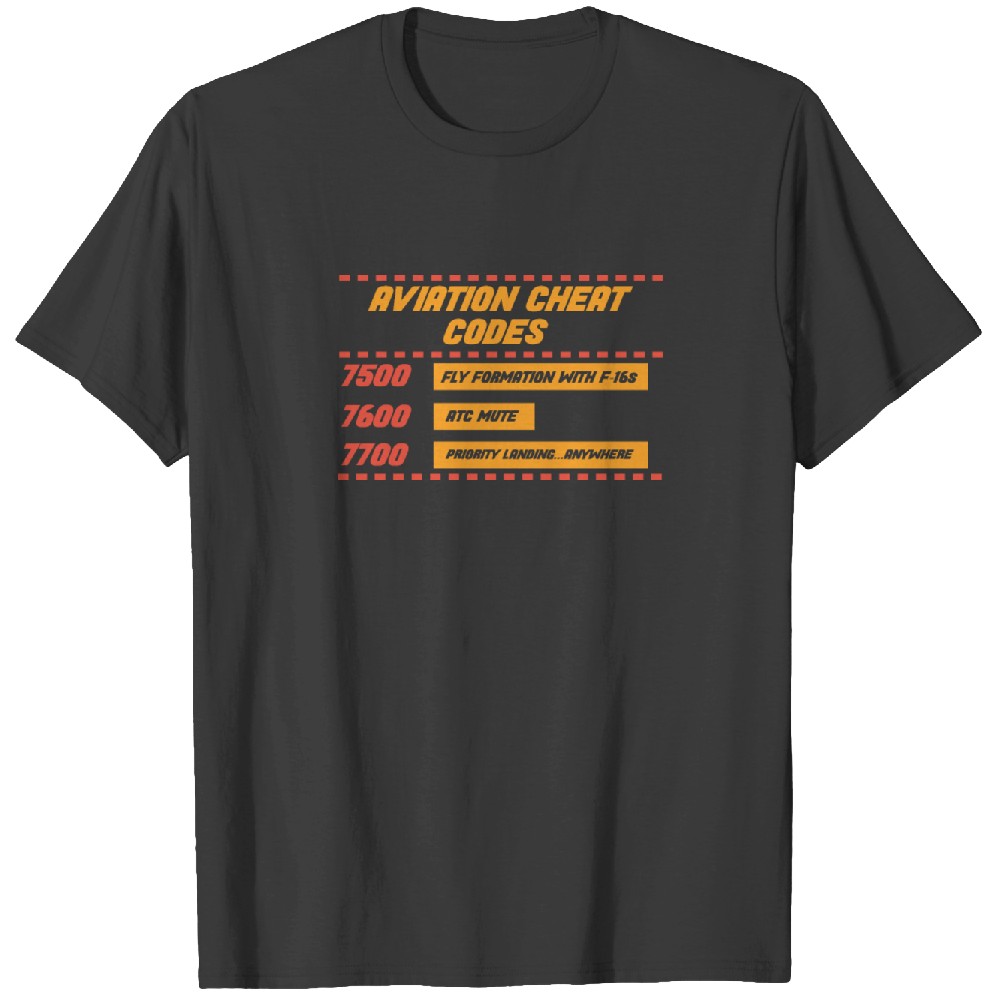 Aviation Cheat Codes Für Einen Piloten Graphic Tshirt