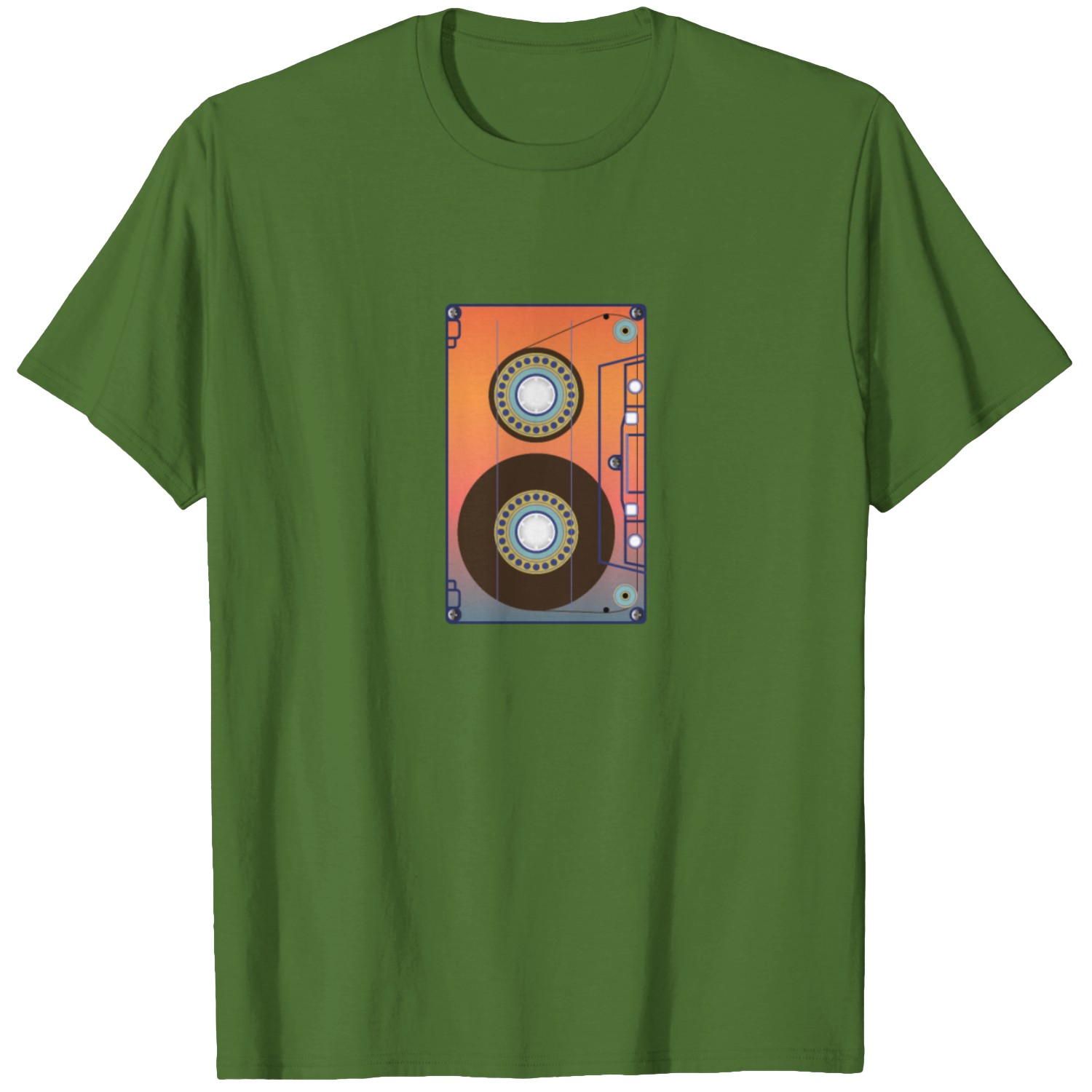 MOSAIC CASSETTE TAPE T-SHIRT DARK PURPLE main image 1