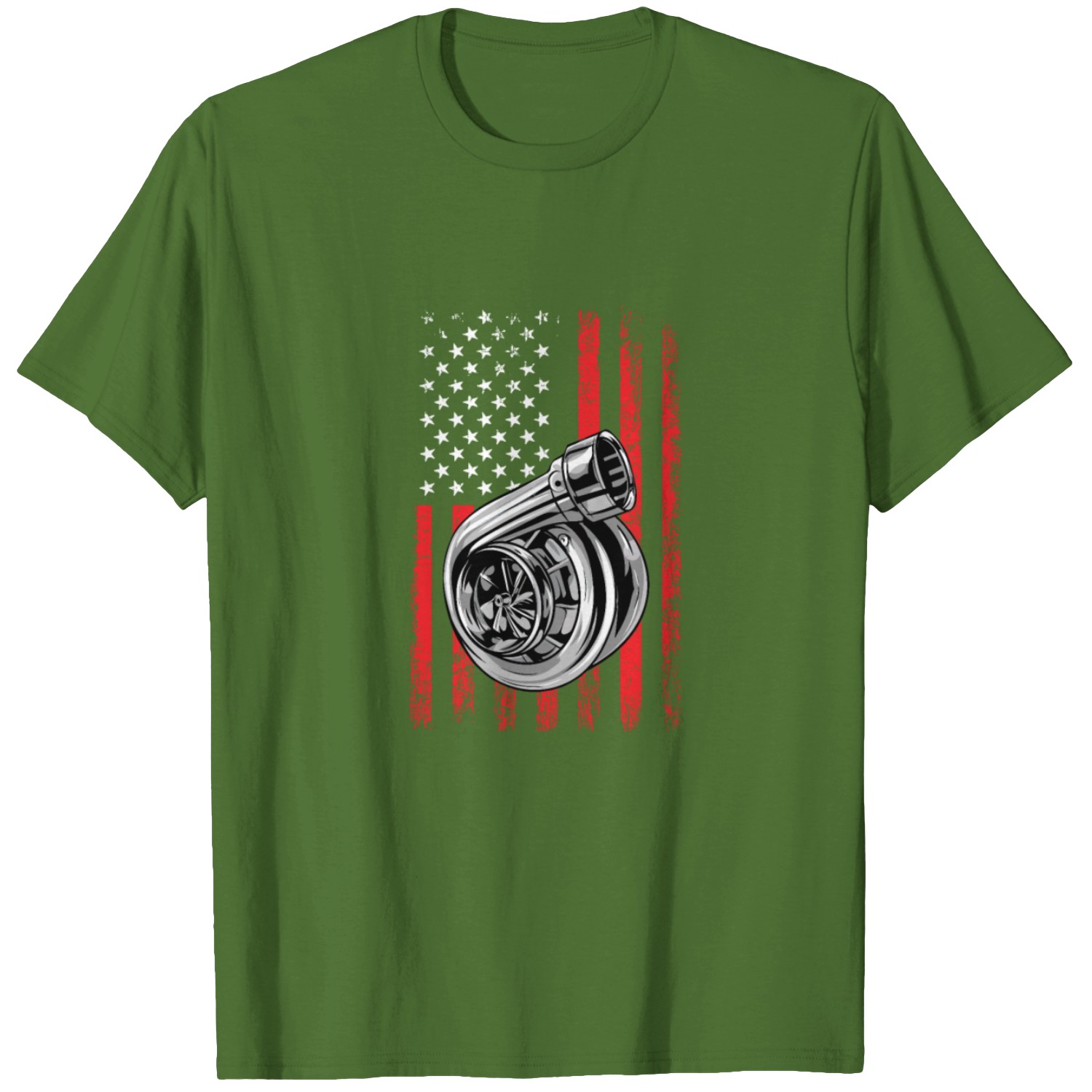 Turbo Racing Shirts Turbo American Flag, Racing Turbo T-shirt
