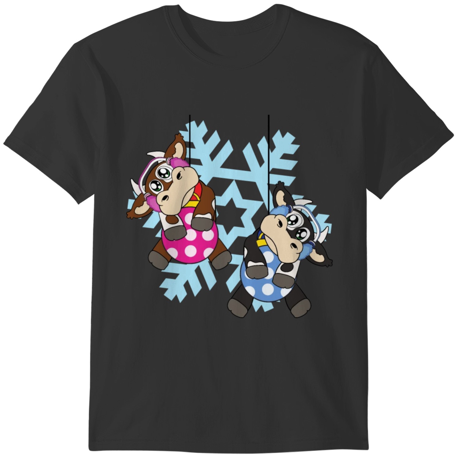 Sweat-shirt à Capuche « Guirlande De Noël & Vache écossaise » – Motif Humoristique De Noël Pour Fans De Vaches Et Fêtes Décalées – Taille Adulte