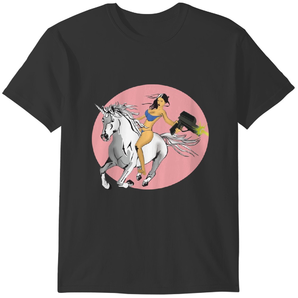 Licorne Laser Bikini Girl Tshirt