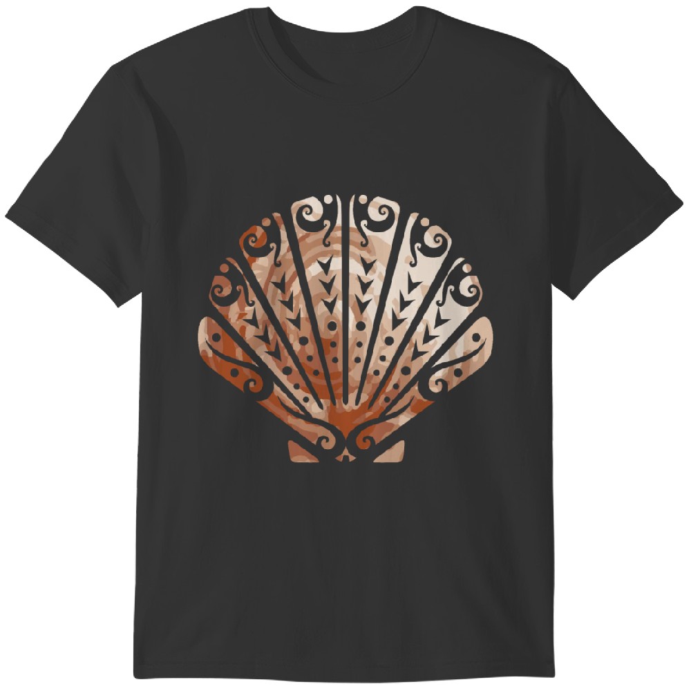 Tatouage Polynésien De Coquilles SaintJacques Maori Tshirt