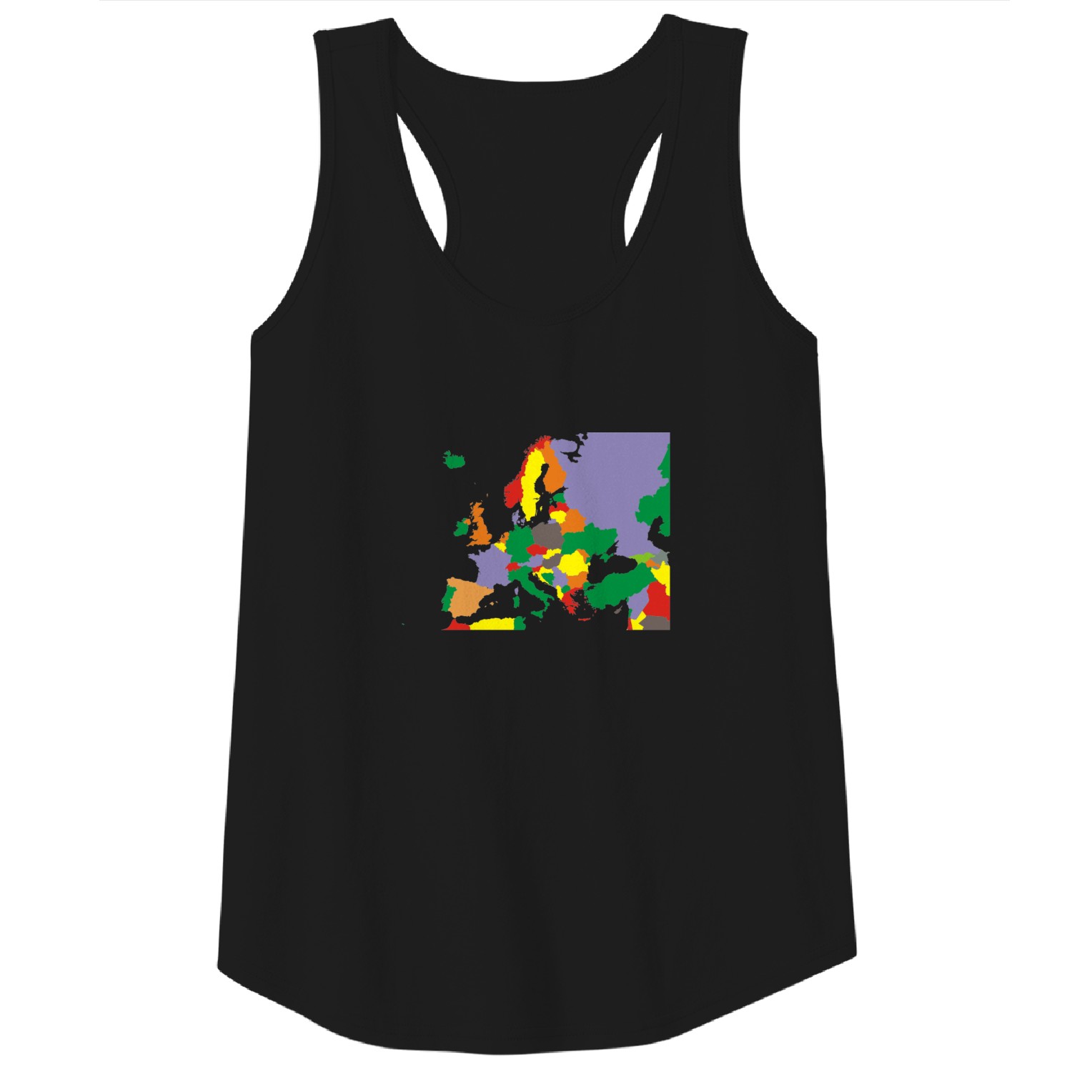 Political Map Of Europe Restored Tank Top