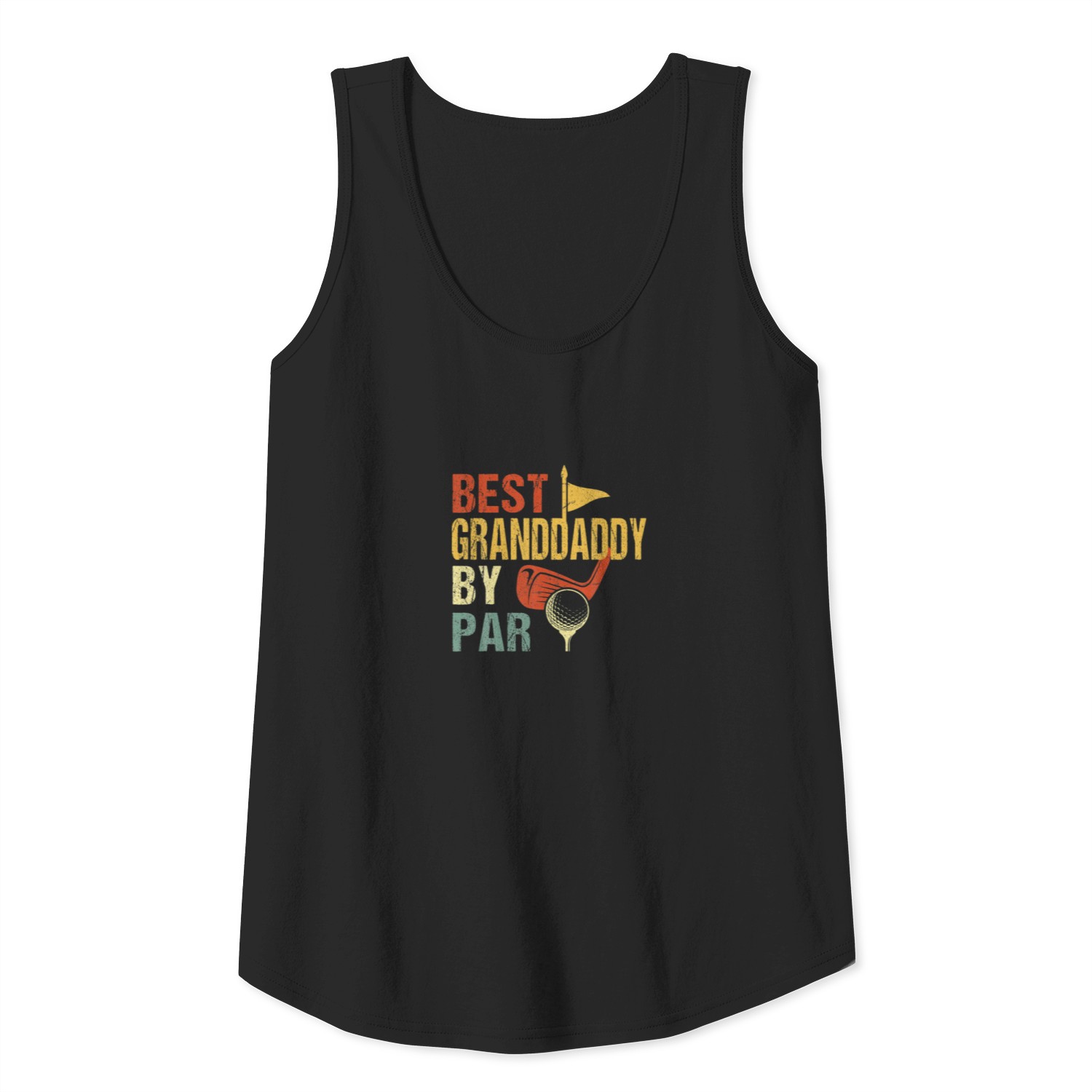 Mens Best Granddaddy By Par Father's Day Golf Tank Top
