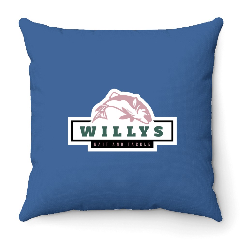 Willys Bait And Tackle Store Stardew Valley Inspired Throw Pillows