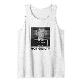 President Donald Trump Not Guilty Tank Tops, Donald Trump Police Mugshot Tank Tops, Trump Vintage Tank Tops