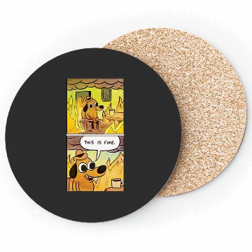 This is Fine Dog Coasters