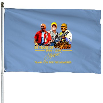 55-Years-Of-Jimmy-Buffett Music Band - Metal Music Band House Flags For Men- Singer House Flags For Women House Flags