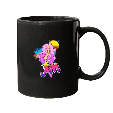 Jem 80s style Art - Jem And The Holograms - Mugs