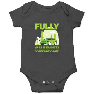 Electrical Fully Charged Funny Electric Vehicle EV Electric Driver Electrician Onesies
