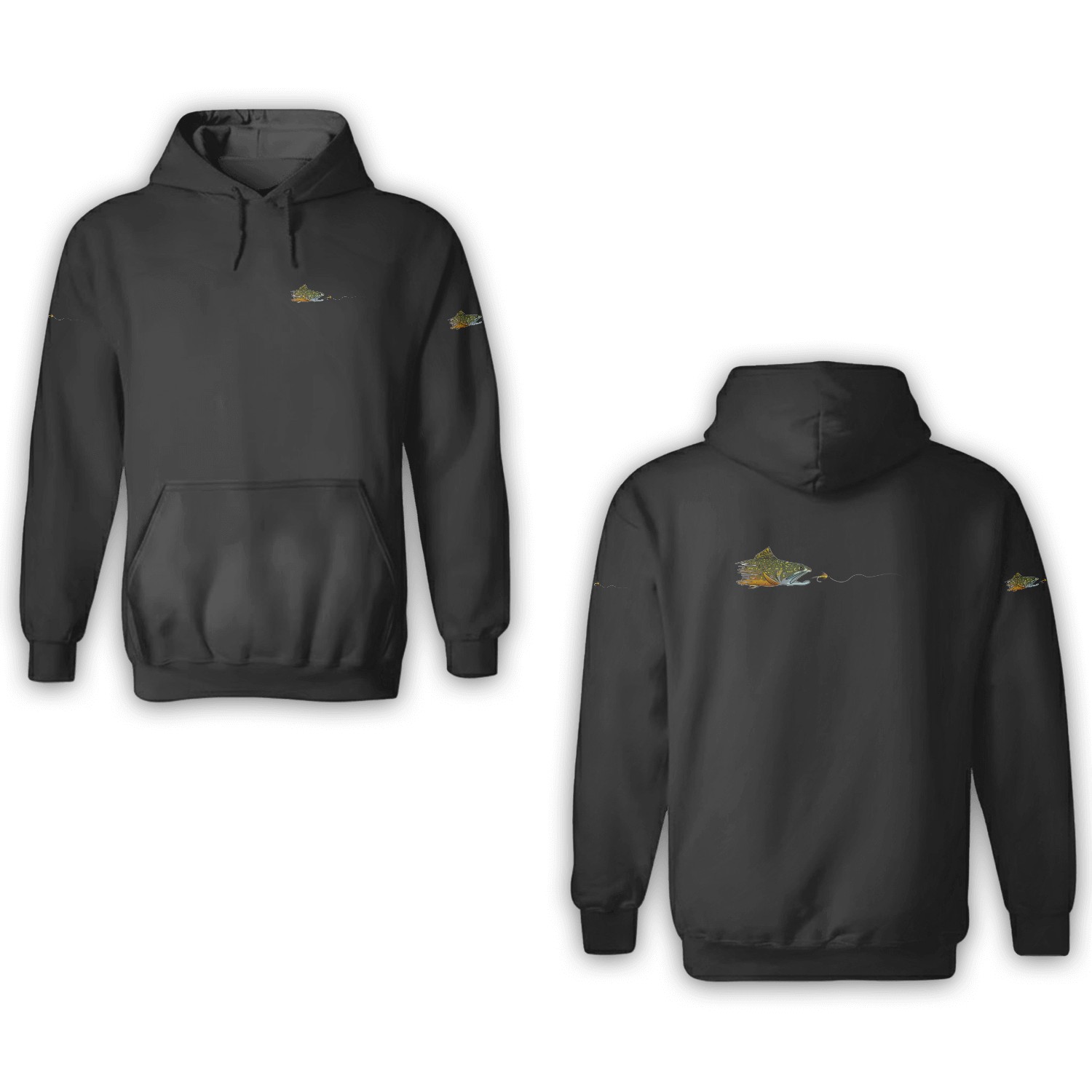 Fly Fishing Brook Trout Dry Fly Tying Fisherman Pullover 3d Hoodies