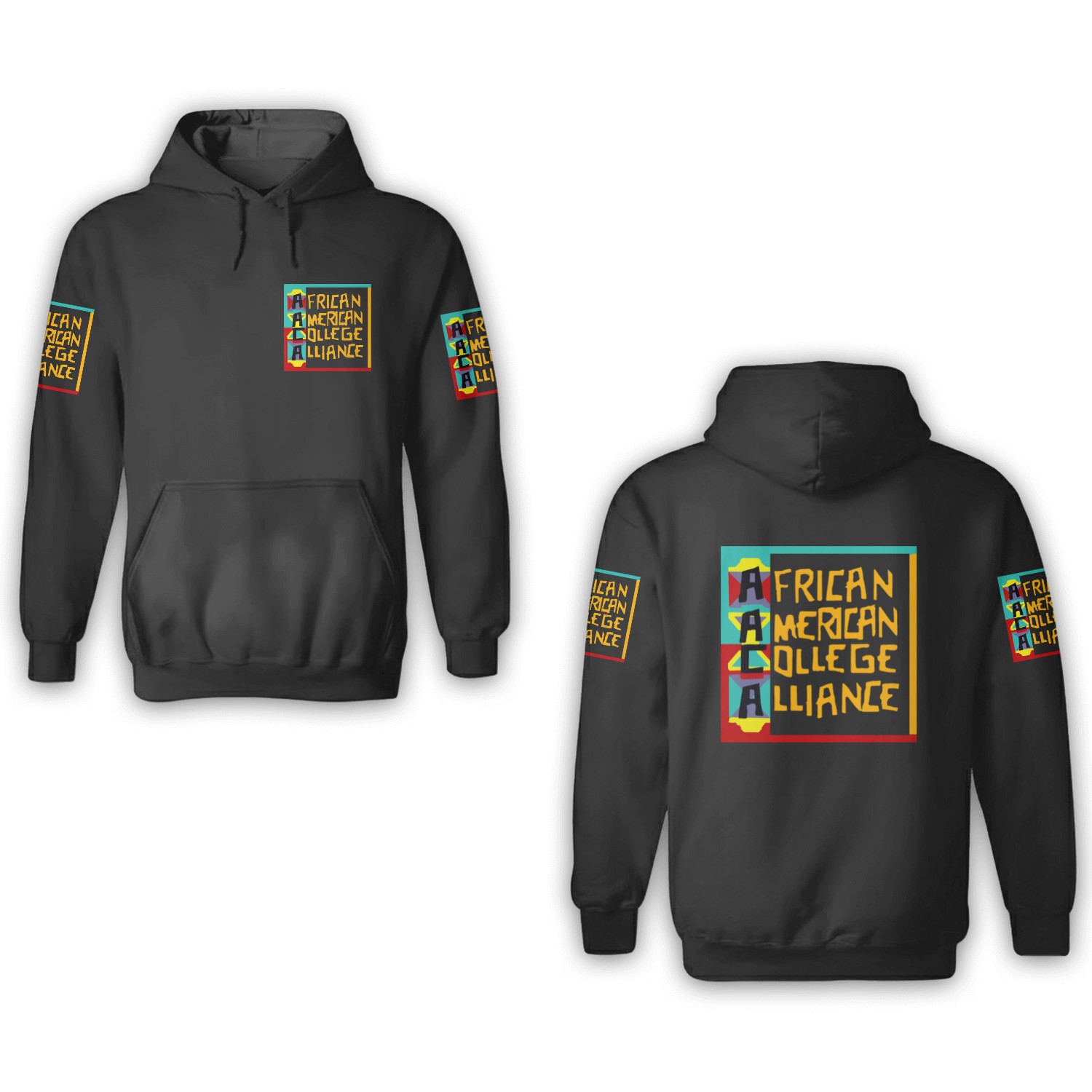 African American College Alliance 3d Hoodies
