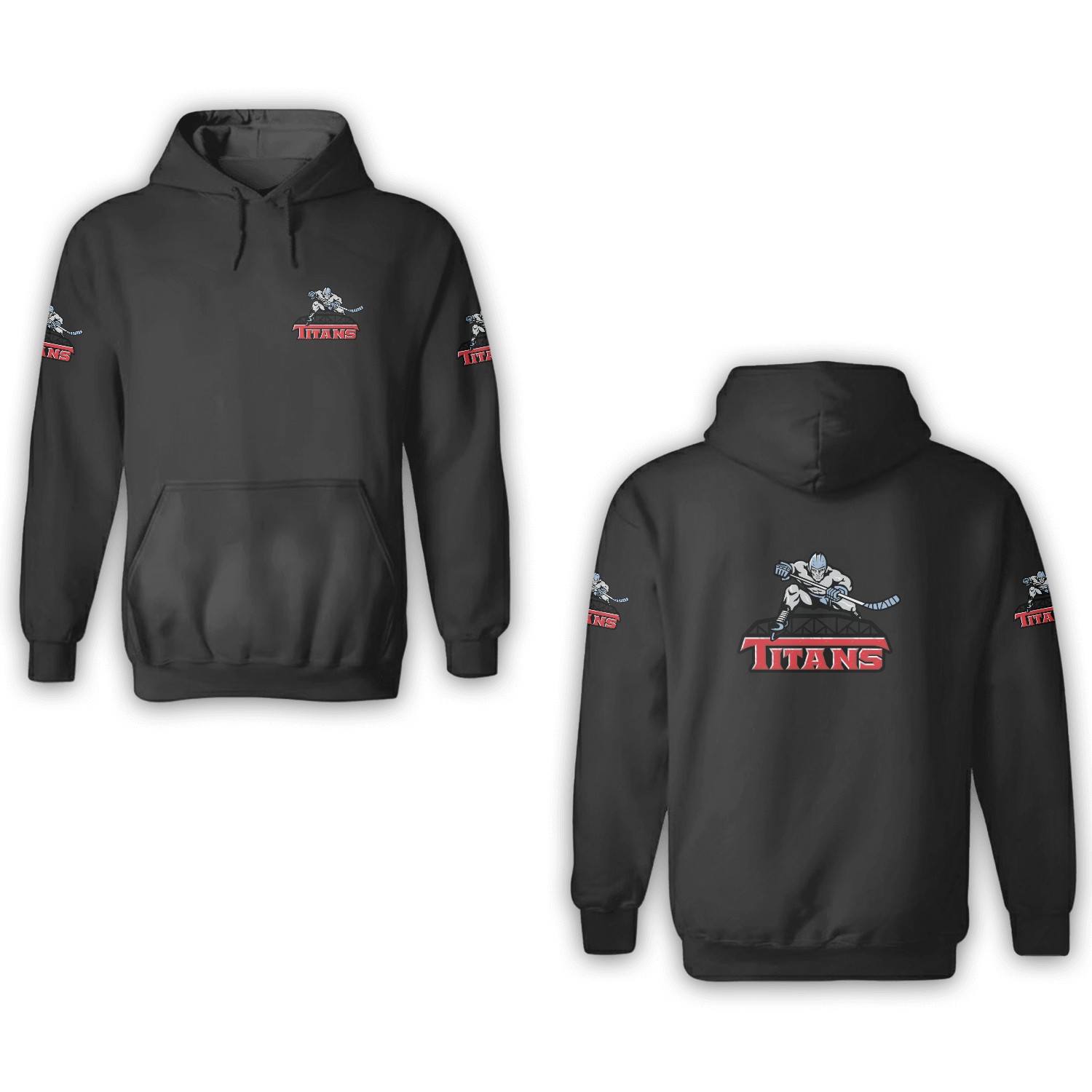 New Jersey Junior Titans Hockey Club 3d Hoodies