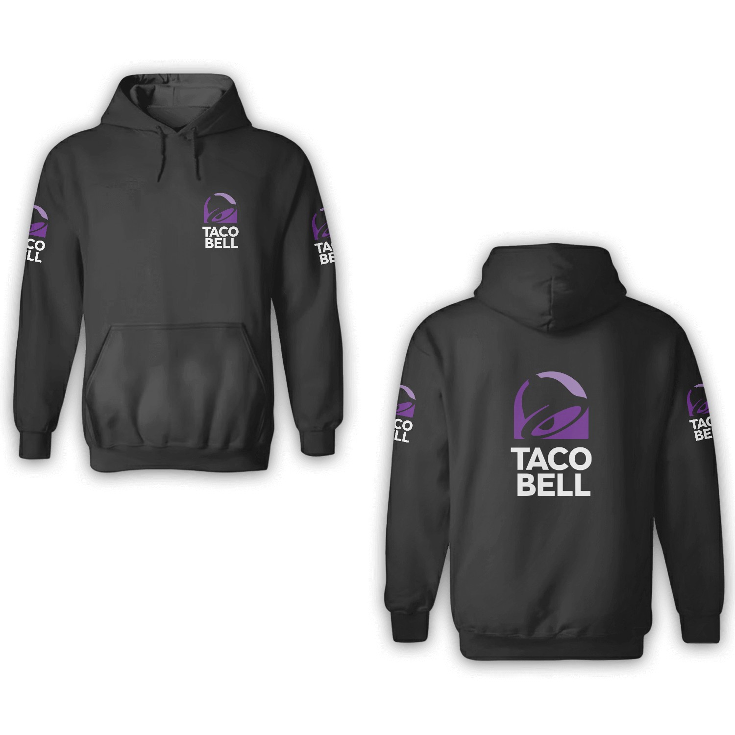 Tacoo Bell Food Logo Restaurant Chain 3d Hoodies
