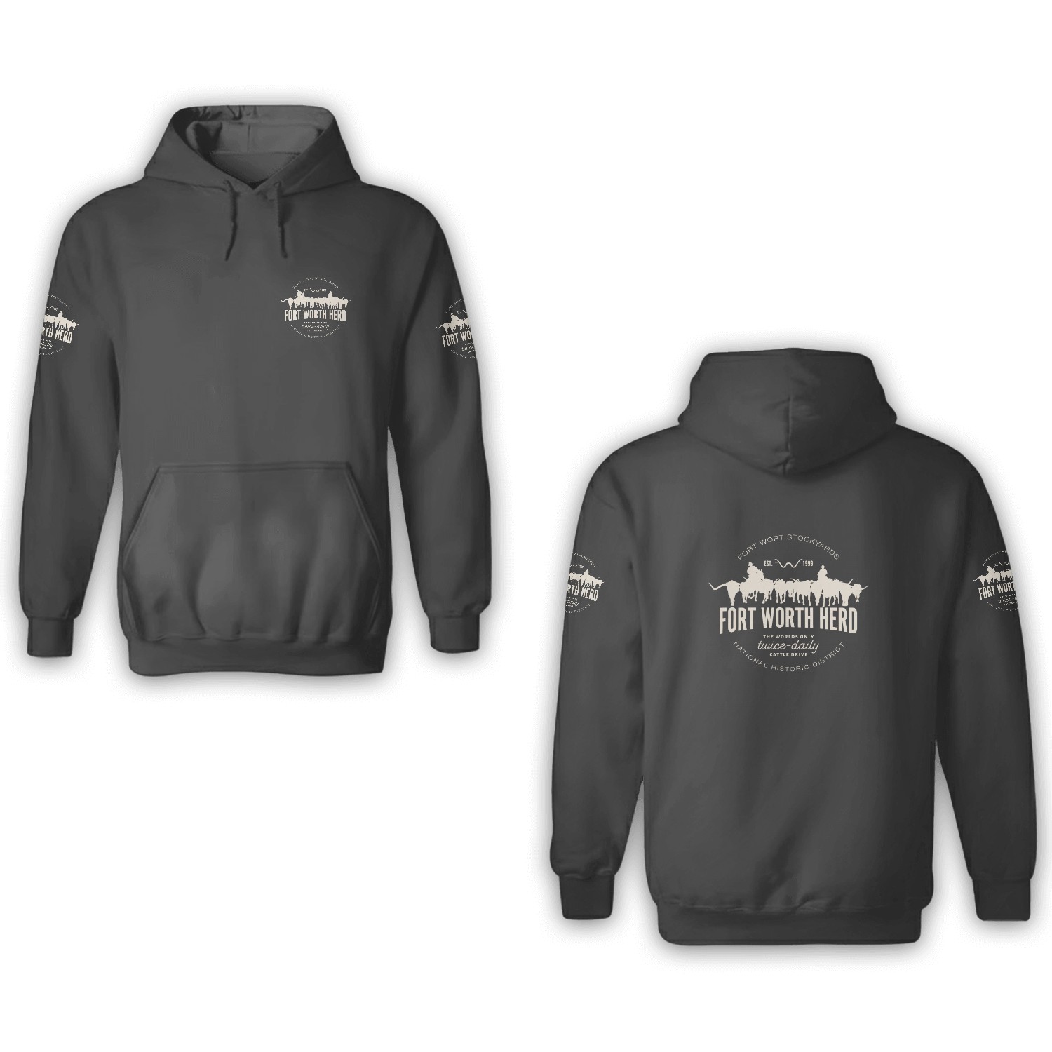 Fort Worth Texas Stockyards And Rodeo Cowboy Desig T 3d Hoodies