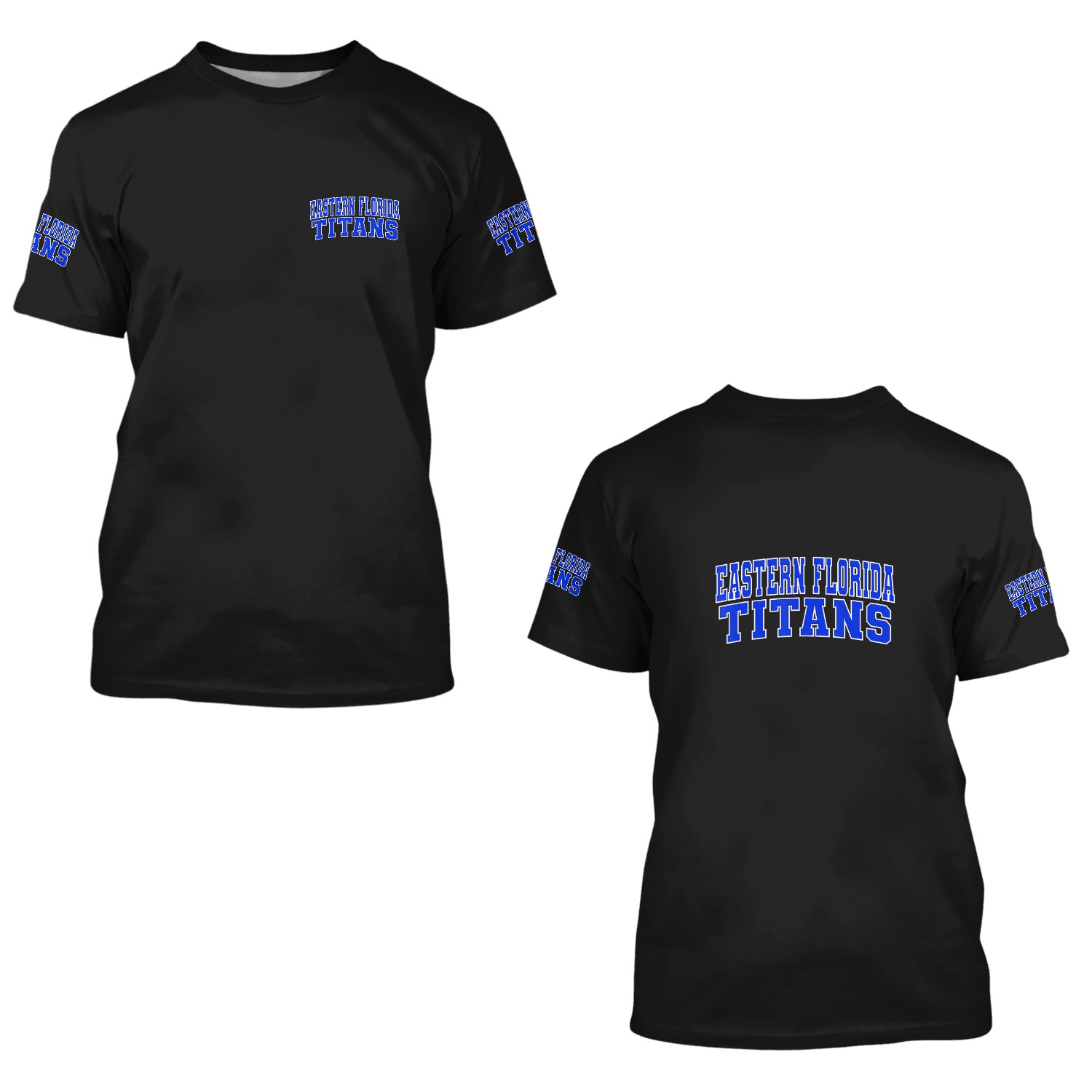 Eastern Florida State College Titans Wht01 3d T Shirts