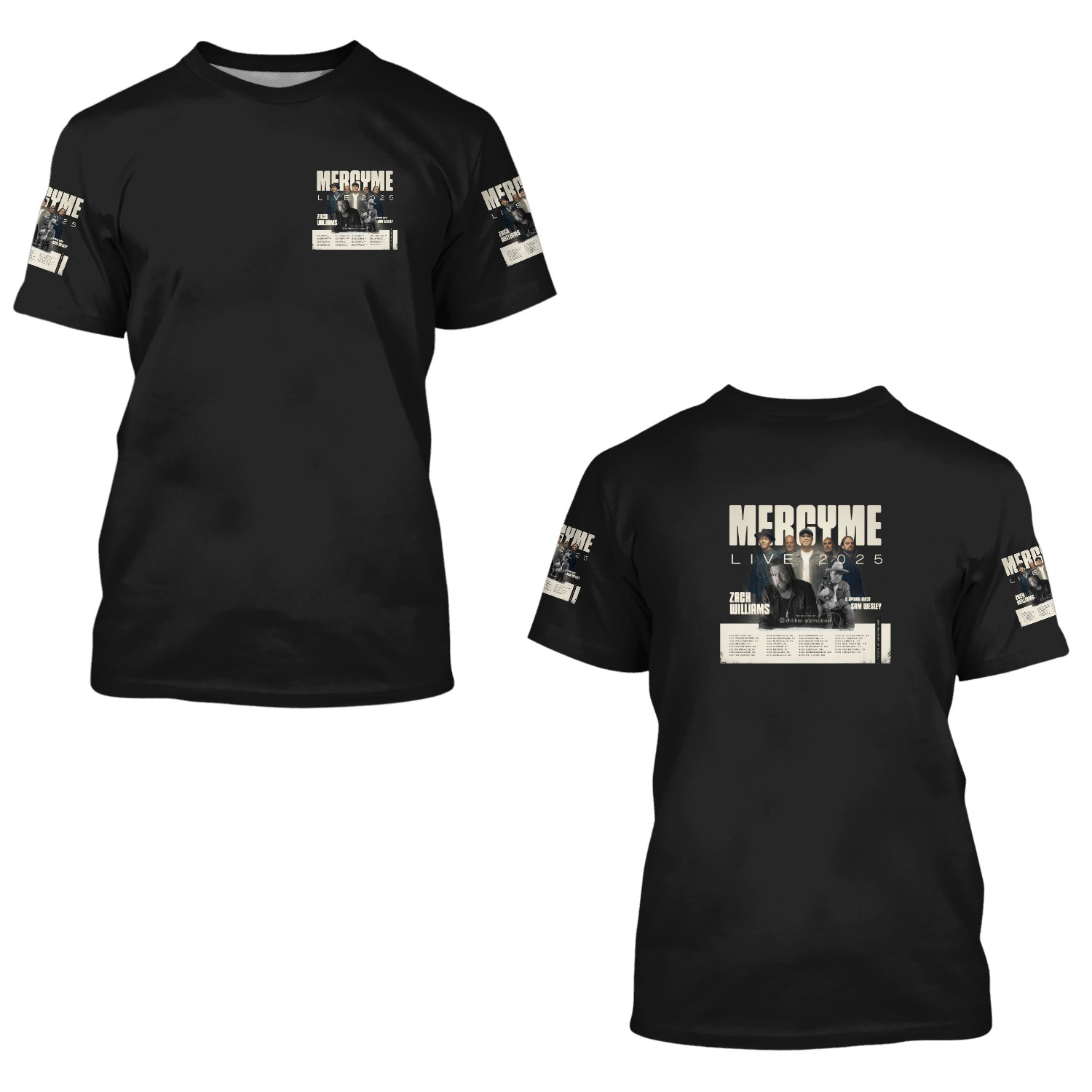 Mercyme Live 2025 Tour Date 3d T Shirts
