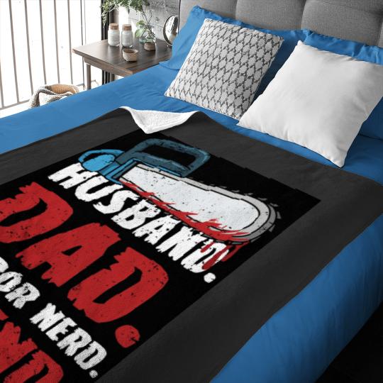 Horror Movie Quote for your Horror Movie Dad Baby Blankets