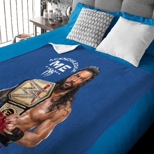 Discover Roman Reigns Acknowledge Me Baby Blankets