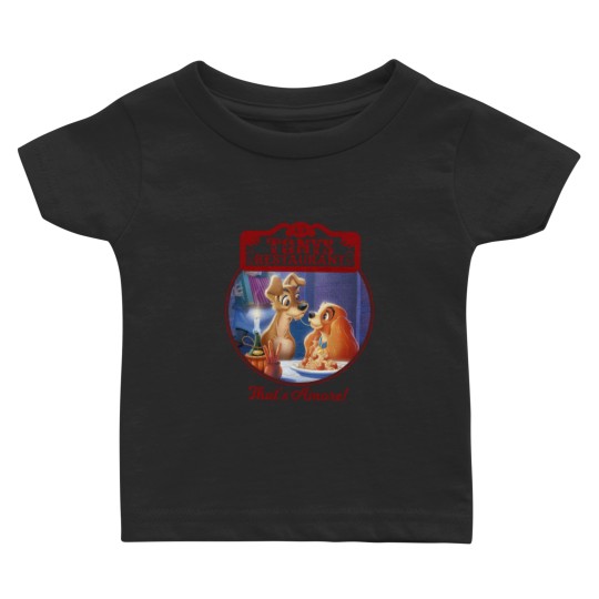 Lady and the Tramp Tonys Restaurant Baby T Shirts