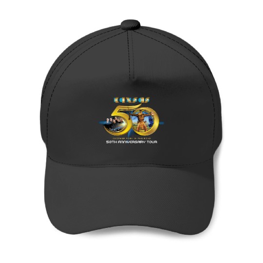 Kansas Rock Band 50th Anniversary Tour 2023, Kansas Band 2023 Tour, Another Fork In The Road Baseball Caps