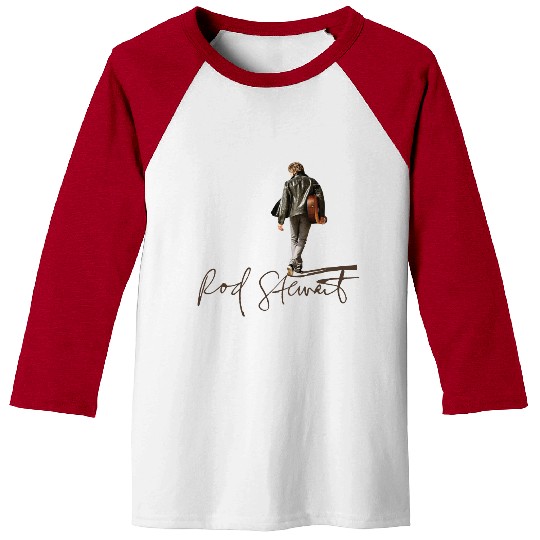 Discover Rock And Pop Star Rod Stewart Signature Baseball Tees