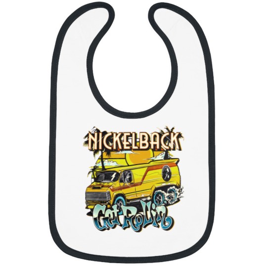 Nickelback Band Music Bibs, Nickleback Get Rollin Album 2023 Tour Bibs