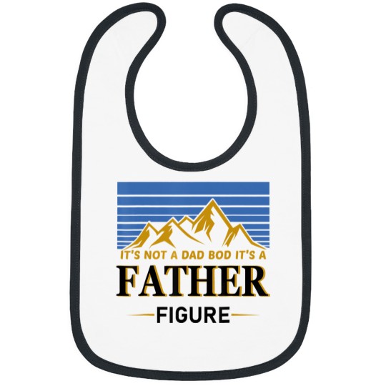 it's not a dad bod it's a father figure vintage father's day Bibs
