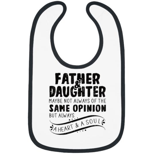 mens father daughter a heart a soul dad fathers day Bibs