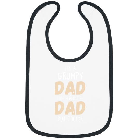 mens fathers day grumpy cool father dad jokes moody cranky Bibs
