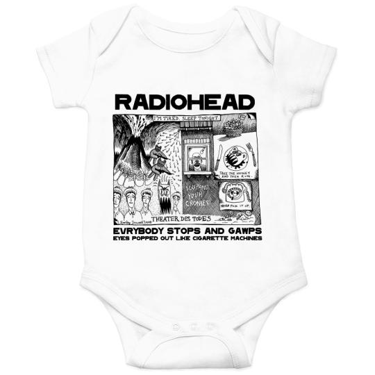 Bodis Bebé Radiohead Banda Rock Música Merch para Hombre Mujer