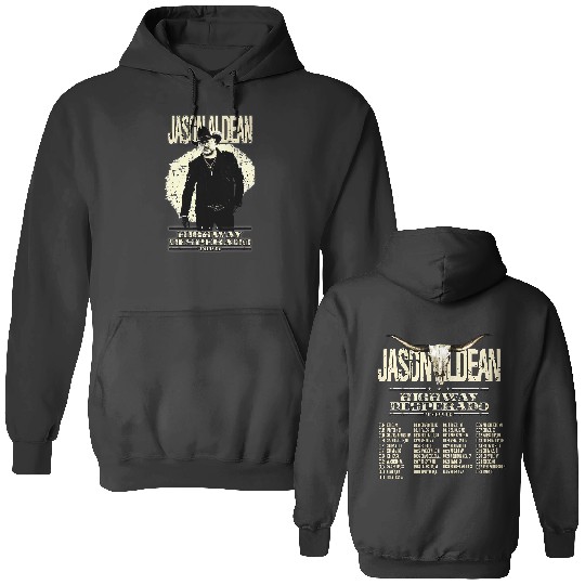 Jason Aldean Double Sided Hoodies, Highway Desperado Tour 2023 Double Sided Hoodies