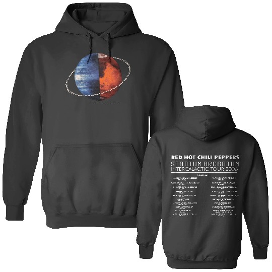 Vintage Red Hot Chili Peppers Stadium Arcadium Intergalactic Tour Double Sided Hoodies