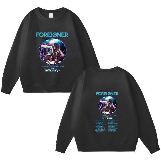 Foreigner 2023 Concert Double Sided Sweatshirts, Foreigner The Histroric Farewell Tour Double Sided Sweatshirts